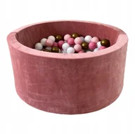Suche baseny - Suchy basen z kulkami 40x90 Velvet Brudny Róż + 250 piłek - DOWOLNY MIX - miniaturka - grafika 1