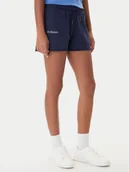 Spodenki damskie - Kappa Szorty sportowe Fefra 351K2RW Granatowy Regular Fit - miniaturka - grafika 1