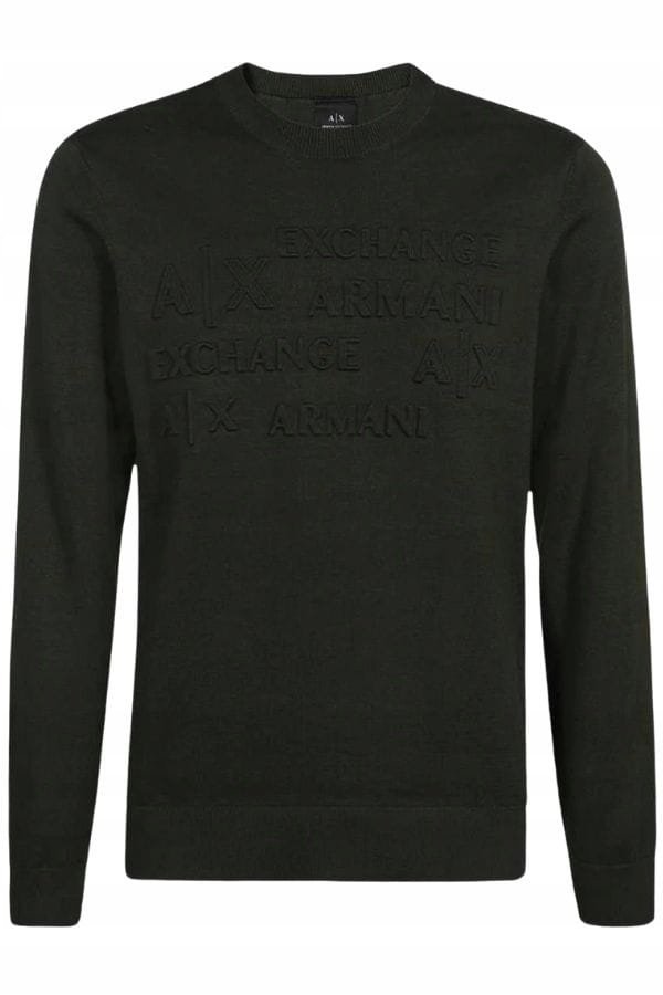 Sweter męski Armani Exchange 6RZM1C ZMX8Z czarny - XXL