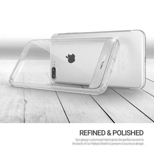 Obliq Naked Shield - Etui iPhone 8 Plus / 7 Plus (Clear) - Etui i futerały do telefonów - miniaturka - grafika 5