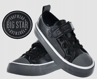Buty dla dziewczynek - TRAMPKI DZIECIĘCE MŁODZIEŻOWE BIG STAR EKO SKÓRA NA RZEP - miniaturka - grafika 1