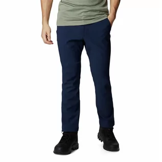 Odzież trekkingowa męska - Męskie spodnie softshellowe Columbia Passo Alto III Heat Pant collegiate navy - grafika 1