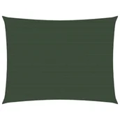 Parasole ogrodowe - vidaXL Żagiel przeciwsłoneczny, 160 g/m, ciemnozielony, 2x3 m, HDPE vidaXL - miniaturka - grafika 1