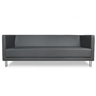 Sofa KUBA dł. 200 cm eko skóra szara - Sofy i kanapy - miniaturka - grafika 1