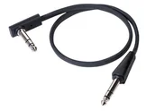 Kable - RockBoard Flat TRS 40S BK 40cm kabel jack stereo prosty kąt czarny - miniaturka - grafika 1