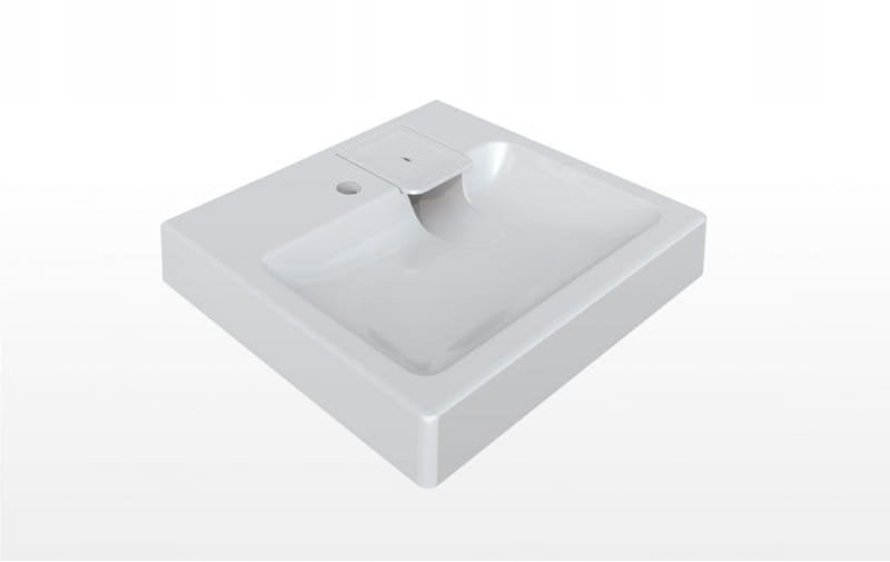 CLARO MINI SET WASHBASIN,DRAIN,BRACK.WH.