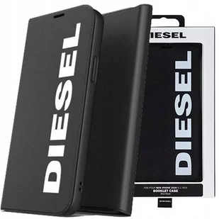 Diesel Etui Booklet Case Core FW20 iPhone 12 / 12 Pro, czarne 8718846084963 - Etui i futerały do telefonów - miniaturka - grafika 1