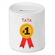 Skarbonki - SKARBONKA DLA TATY TATA NA MEDAL #1 PREZENT z Nadrukiem ze Zdjęciem - miniaturka - grafika 1
