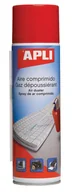 Środki i akcesoria czyszczące do komputerów - Apli Sprężone powietrze palne 400ml AP11826 - miniaturka - grafika 1