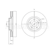 Tarcze hamulcowe - Tarcza hamulcowa METELLI 23-1830C - miniaturka - grafika 1