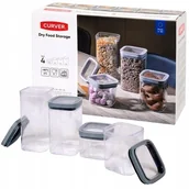 Pojemniki kuchenne - Curver Dry Food Storage Zestaw Pojemników 4szt 0,8/1,3/1,8/2,3L - miniaturka - grafika 1