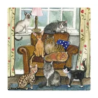 Magnesy - Magnes FM213 Dom pełen kotów - Alex Clark - miniaturka - grafika 1