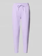 Spodnie damskie - Spodnie materiałowe o kroju slim fit z dodatkiem wiskozy model ‘Kate’ - miniaturka - grafika 1