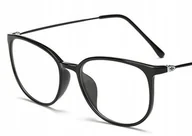 Okulary korekcyjne, oprawki, szkła - Okulary korekcyjne plusy czarne +2 - miniaturka - grafika 1