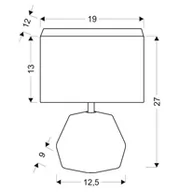 Lampy stojące - Candellux ANIMI LAMPA GABINETOWA 1X40W E14 JASNY SZARY 41-79930 - miniaturka - grafika 1