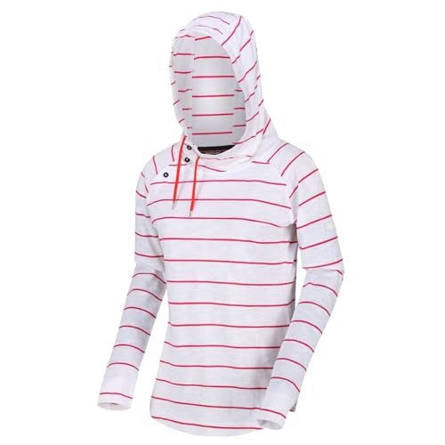 Regatta Damski top z kapturem Merindah' bawełna merindah' T-shirty / koszulki polo / kamizelki, wirtualne różowe paski, 10