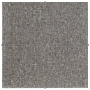 Panele ścienne, 12 szt., jasnoszare, 30x30 cm, tkanina, 1,08 m² - Panele ścienne i boazeria - miniaturka - grafika 4
