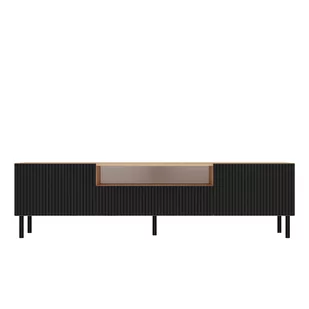 SZAFKA RTV 160 KAMA SLIM ARTISAN/CZERŃ - Szafki RTV - miniaturka - grafika 2