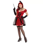 Damski kabaret dziewczyna kostium duży UK 14-16 dla dzikiego zachodu  limuzyna dziewczyna Moulin Rouge wyszukana sukienka - Ceny i opinie na  