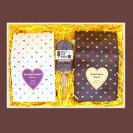 Zestawy upominkowe - Zestaw prezentowy dla zakochanych Lovebox DOBRANA PARA. Zestaw 10 saszetek - 10x 10g z kawą mieloną o różnych smakach, zestaw 10 saszetek - 10x 5/8g.. - miniaturka - grafika 1