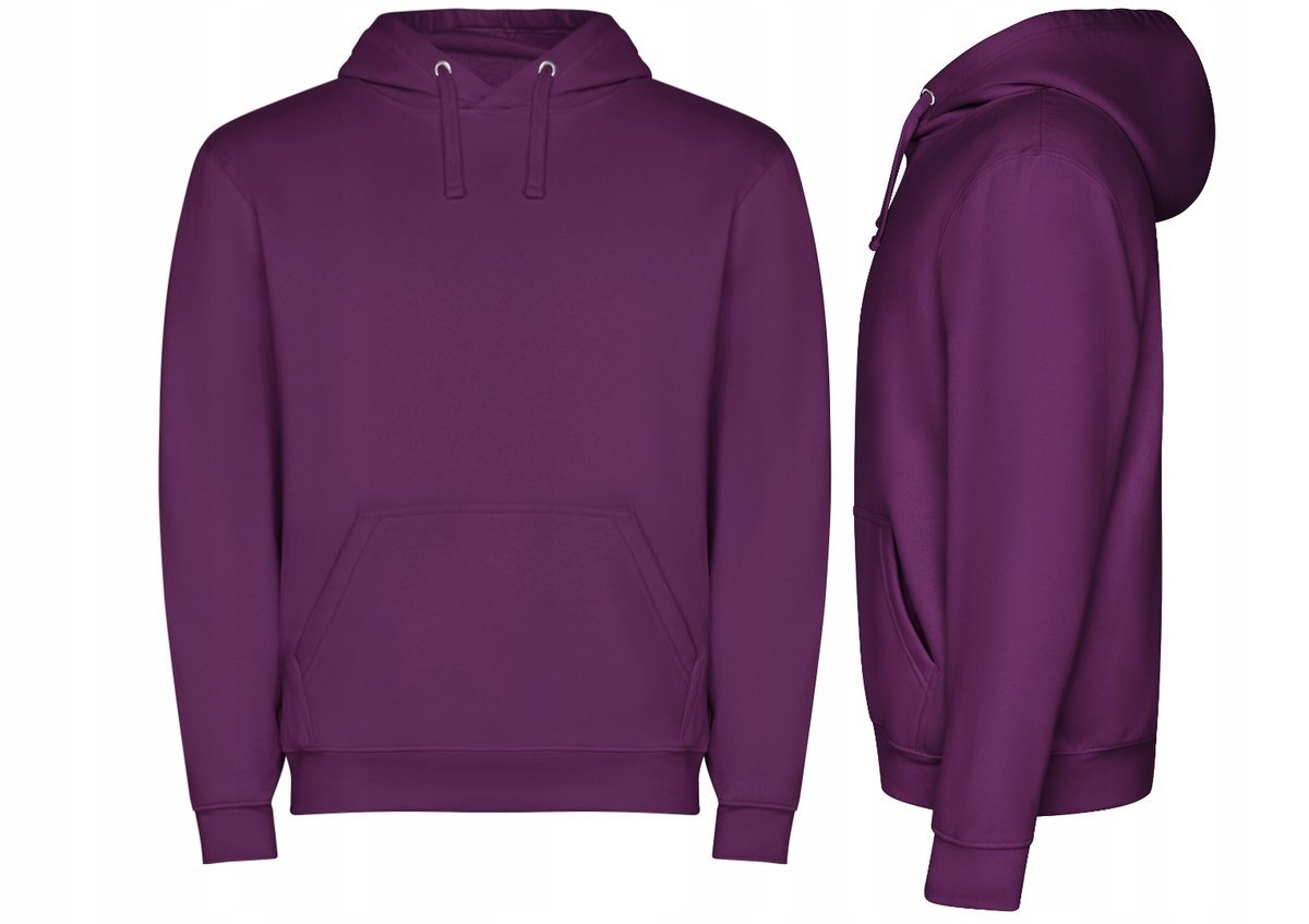 Bluza Dresowa z Kapturem Kangurka JAKOŚĆ ROLY Capucha SU1087 FIOLET S