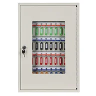 Szafki na klucze - B2B Partner Metalowa szafka na klucze 55x38x8 cm, 50 szt. HF550T-50K - miniaturka - grafika 1