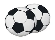 Kołdry i poduszki dla dzieci - Poduszka 35 cm Football piłka biała czarna kształtka przytulanka - miniaturka - grafika 1