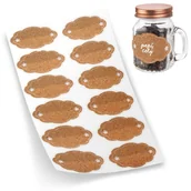 Pozostałe akcesoria kuchenne - Orion Etykiety naklejki samoprzylepne na słoiki 12 szt 842254 - miniaturka - grafika 1