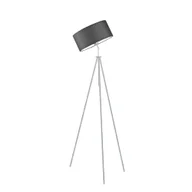 Lampy stojące - Lampa podłogowa LYSNE Malmo, 60 W, E27, grafitowo-srebrna, 145x50 cm - miniaturka - grafika 1