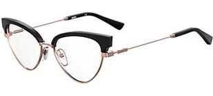 MOSCHINO MOS560 Okulary, Czarne, 52 damskie, Czarny - Okulary przeciwsłoneczne - miniaturka - grafika 1