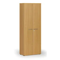 Szafy biurowe - Szafa biurowa z drzwiami PRIMO WOOD, 2128 x 800 x 420 mm, buk - miniaturka - grafika 1