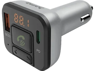 Transmiter FM HAMA 14169 Bluetooth Srebrno-czarny - Transmitery FM - miniaturka - grafika 1