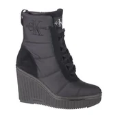 Botki damskie - Buty Calvin Klein Sole W RE9774BLK czarne - miniaturka - grafika 1