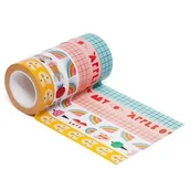 Śliniaki i fartuszki - Petit Monkey - 6 Taśm samoprzylepnych Washi- Apple of my eye - miniaturka - grafika 1