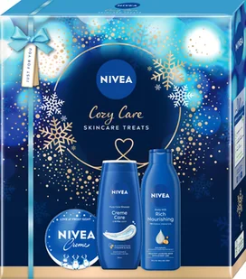 Nivea Zestaw Cozy Care: SG 250 ml + Krem uniwersalny 150 ml + Mleczko do ciała 250 ml - Zestawy kosmetyków męskich Nivea Zestaw Cozy Care: SG 250 ml + Krem uniwersalny 150 ml + Mleczko do ciała 250 ml - Zestawy kosmetyków męskich - miniaturka - grafika 1