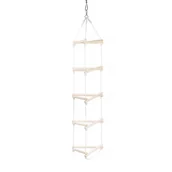 Wyposażenie pokoiku dziecięcego - Wisząca trójkątna drabina dla dzieci 40x40x230cm - miniaturka - grafika 1