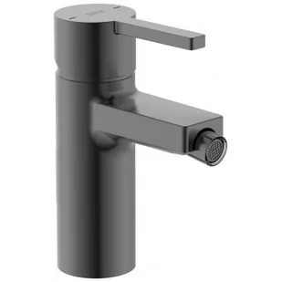 Roca A5A6A96NM0 NAIA BRUSHED TITANIUM BLACK bateria bidetowa bez korka - Baterie bidetowe - miniaturka - grafika 1