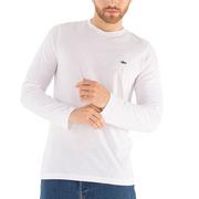 Koszulki sportowe męskie - Koszulka Lacoste Longsleeve TH2040-001 -  biała - miniaturka - grafika 1