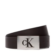 Paski - Pasek Calvin Klein Ssnl Mono Plaque 35Mm Fixed LV04D7086G Brązowy - miniaturka - grafika 1