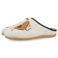 Kapcie damskie - HOT POTATOES Damskie kapcie Donard, szare, 38 EU - miniaturka - grafika 1