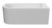 Wanny - ADNaturalnie Wanna narożna UPSALA LINE RYFLOWANA PRAWA 160x75 AWW-009-160ZPR-P - - miniaturka - grafika 1