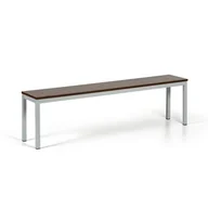 Wyposażenie sportowe i gimnastyczne - Ławka do szatni, siedzisko - laminat, długość 1500 mm, orzech - miniaturka - grafika 1