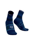 Skarpetki sportowe męskie - COMPRESSPORT skarpetki trekkingowe FAST HIKING SOCKS estate blue/pacific coast - miniaturka - grafika 1