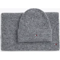 Czapki damskie - Tommy Hilfiger Szal + czapka z dodatkiem wełny - miniaturka - grafika 1