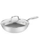 Akcesoria i części AGD - Tefal wok pan Eternal Mesh 28cm Inox/Kolor: CZARNY - miniaturka - grafika 1