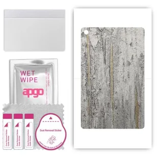 folia naklejka skórka strukturalna na TYŁ do TCL Tab 7 Lite - Beton Złote Paski - apgo SKINS - Akcesoria do tabletów i e-booków - miniaturka - grafika 1