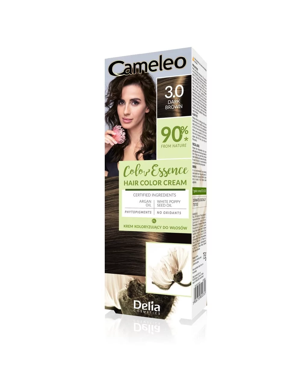 Delia Cameleo Krem koloryzujący do włosów 3.0 Dark Brown 75 g