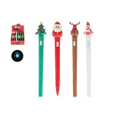 Ozdoby bożonarodzeniowe - Długopis z świąteczną figurką 15 cm mix - miniaturka - grafika 1