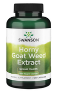 Witaminy i minerały - Ekstrakt z Horny Goat Weed Swanson, 500 mg, 120 kapsułek - miniaturka - grafika 1
