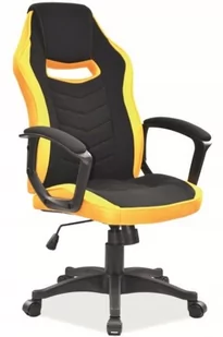 SIGNAL Fotel obrotowy gamingowy CAMARO CZARNY/ŻÓŁTY - Fotele gamingowe - miniaturka - grafika 3